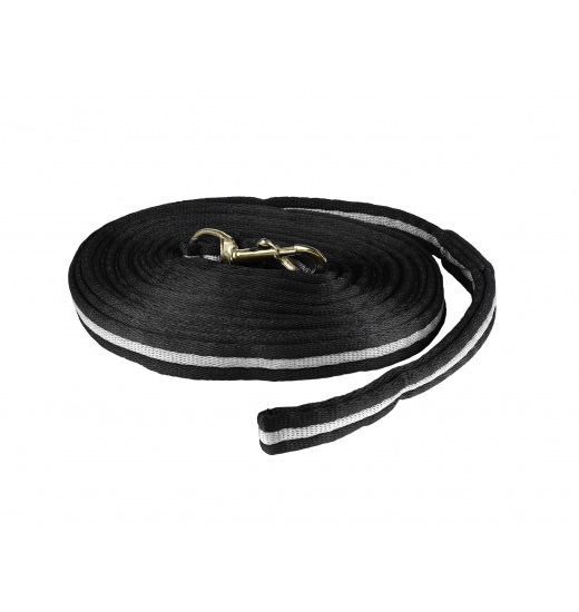 HORZE SOFT ORBIT TEXTILE LUNGING LINE BLACK