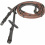 Horze HORZE SOFT GRIP RUBBER REINS WITH STOPPERS BROWN