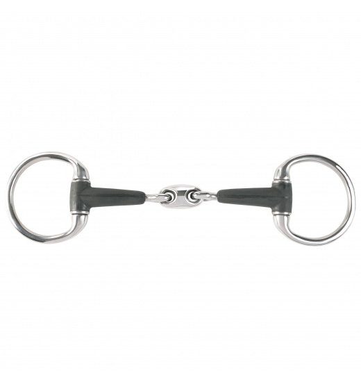 HORZE DOUBLE-JOINTED EGGBUTT RUBBER BIT Horze HORZE DOUBLE-JOINTED EGGBUTT RUBBER BIT
