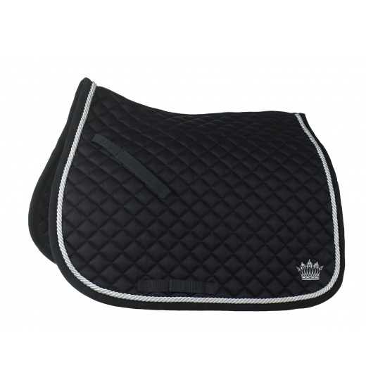 HORZE SILVER CORD ALL PURPOSE SADDLE PAD BLACK