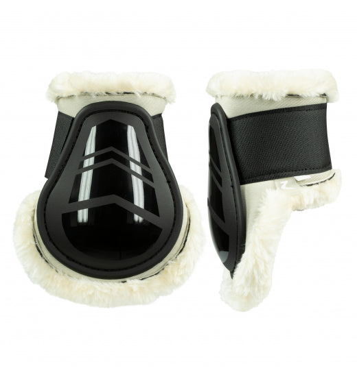 HORZE CALIBER FETLOCK BOOTS WITH PILE LINING BLACK