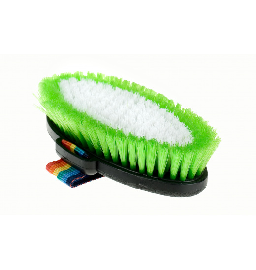 HORZE DELUXE CRISTLE BODY BRUSH GREEN