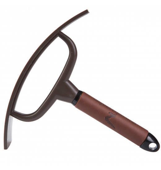 HORZE MADDOX LEATHER HANDLE SWEAT SCRAPER - 1 in category: Sweat scrapers for horse riding