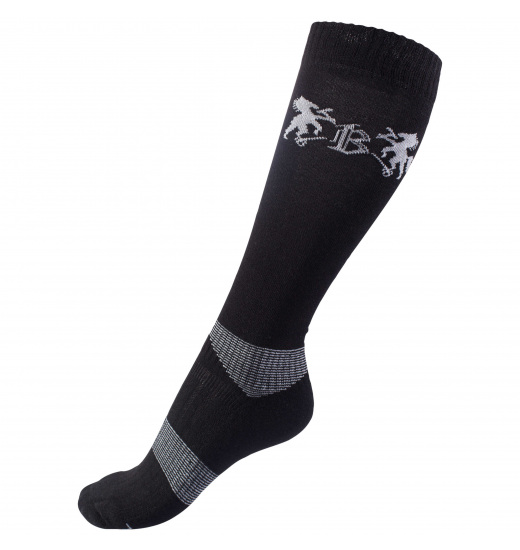 B VERTIGO GEOX WOOLMIX WINTER RIDING SOCKS BLACK