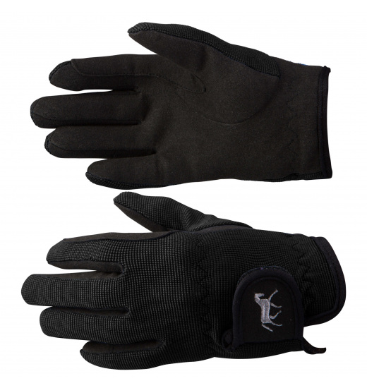 HORZE KIDS STRETCH GLOVES BLACK