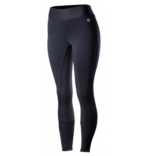 HORZE WOMEN'S ACTIVE SILICONE FULL SEAT TIGHTS NAVY
