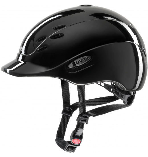 UVEX ONYXX RIDING HELMET SHINY BLACK BLACK