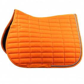 HORZE CAESAR VS SADDLE PAD WITH HOOK AND LOOP FASTENER ORANGE