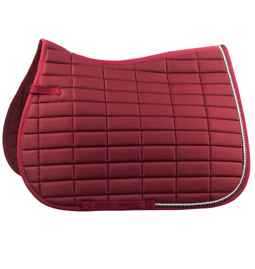 HORZE CAESAR VS SADDLE PAD WITH HOOK AND LOOP FASTENER MAROON