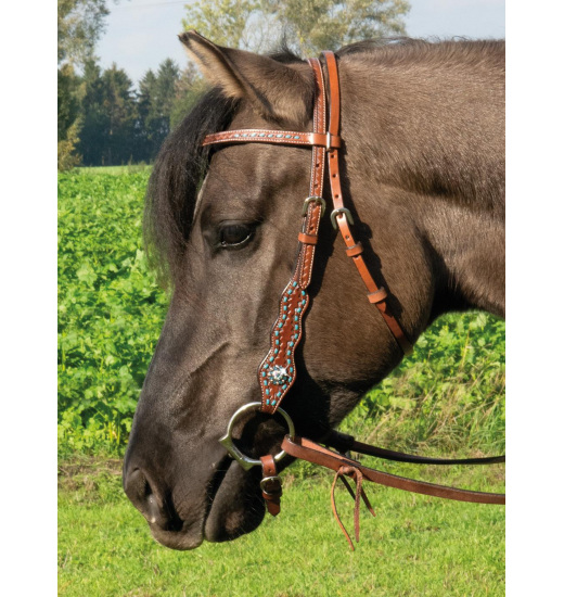 WILDHORN PERDIDO HEADSTALL BROWN