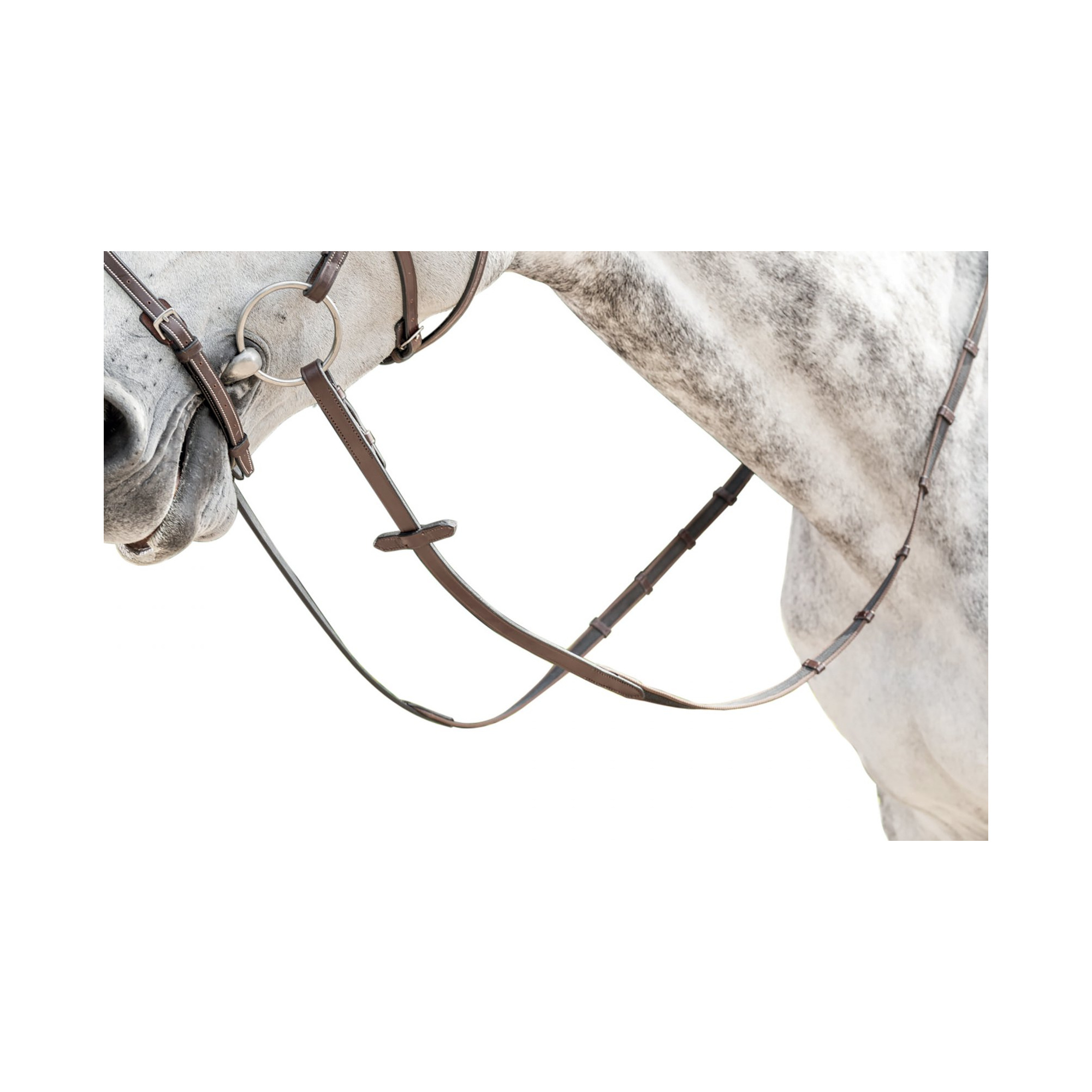 PRESTIGE ITALIA E32A RUBBER REINS 6 STOPPERS - EQUISHOP Equestrian Shop