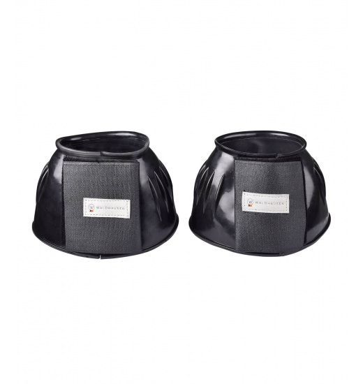 WALDHAUSEN BELL BOOTS FOR HORSE TAPE FASTENING BLACK