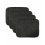 WALDHAUSEN BANDAGE PADS WITH YOUCH TAPE FASTENERS SET BLACK