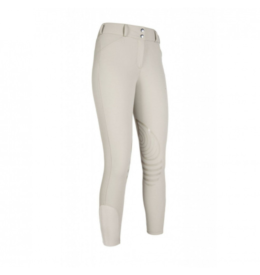 HKM WOMEN'S RIDING BREECHES TOULON SILICONE KNEE PATCH BEIGE