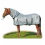 HKM HKM FLY RUG LYON WITH EXTENDED NECK SECTION GREY