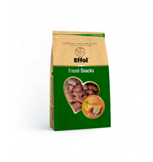 EFFOL SUPLEMENTARY FEED FOR HORSES FRIEND-SNACKS APPLE-BANANA STICKS 1KG - 1 in category: Horse treats for horse riding
