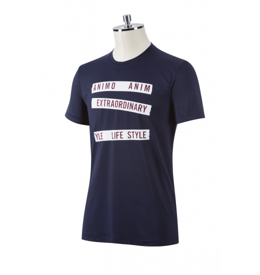 ANIMO CIS MEN’S EQUINE T-SHIRT NAVY