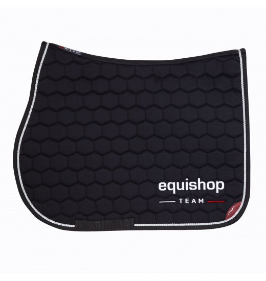 EQUISHOP TEAM BY ANIMO EQUISHOP TEAM JUMPING SADDLE CLOTH BLACK