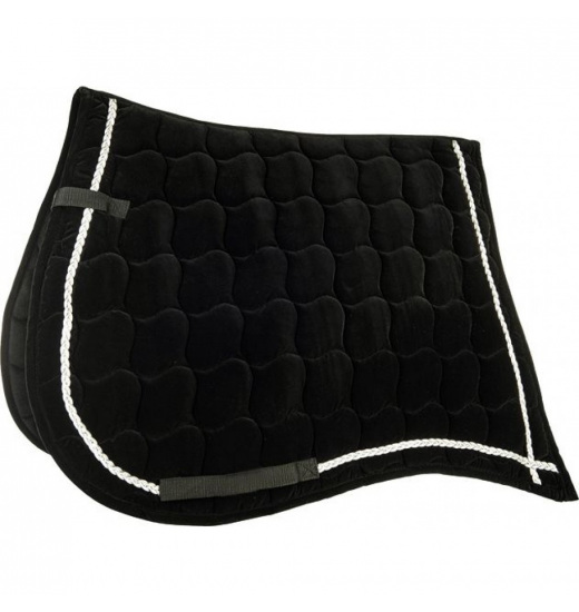 HKM VELVET SADDLE CLOTH ANTIQUE BLACK