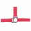 HKM HEAD COLLAR STARS WITH SOFT PADDING RED