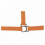 HKM HEAD COLLAR STARS SOFTICE WITH SOFT PADDING ORANGE