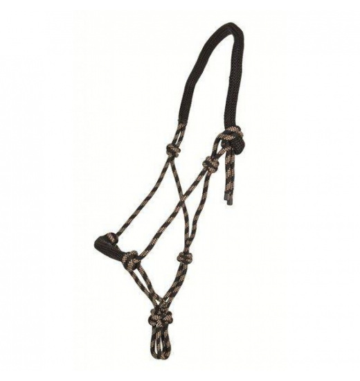 HKM ROPE HALTER PADDED ON NOSE & NECK