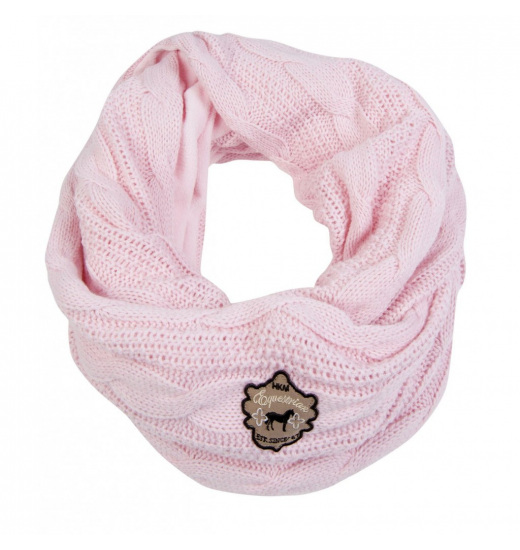 HKM TUBE SCARF SOFT WITH FLEECE LINING PINK