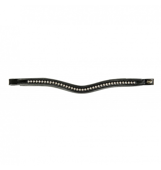 HKM BROWBAND WAVE SYNTHETIC DIAMONDS BLACK