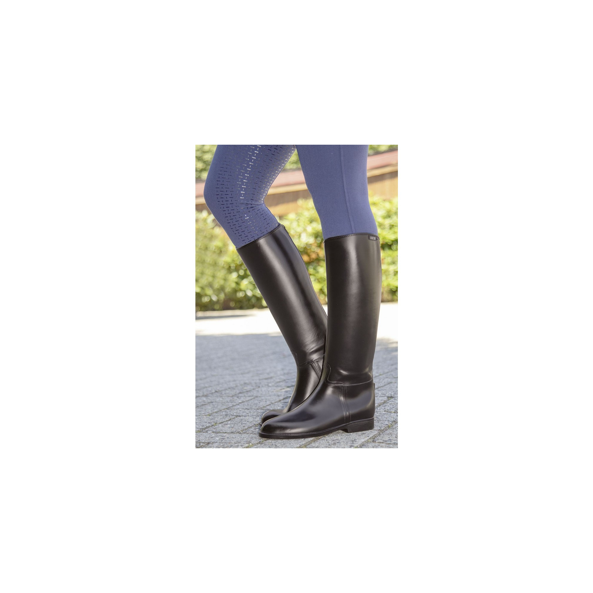 HKM Gijon Womens Horse Riding Equestrian Tall Boots Regular Real Leather Short 