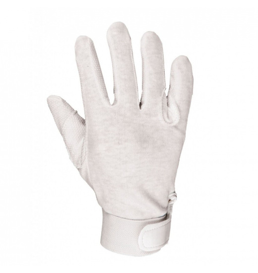 HKM RIDING GLOVES WHITE