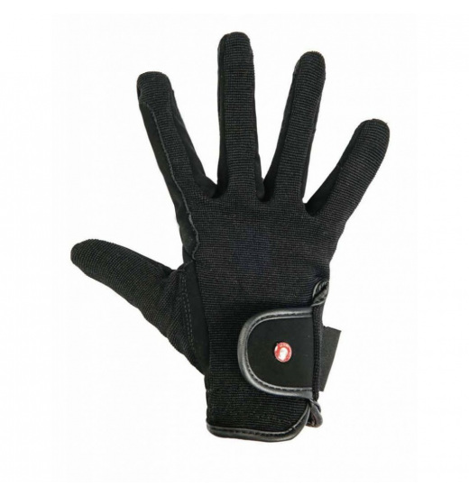 HKM RIDING GLOVES PROFESSIONAL NUBUK LOOK BLACK