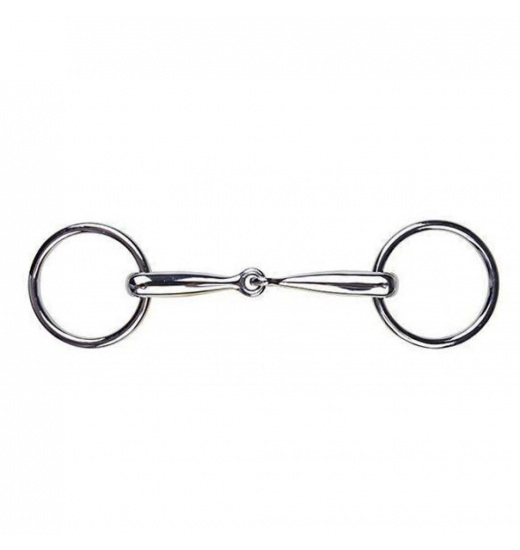 HKM LOOSE RING SNAFFLE SHETLAND P. 12 MM STAINL. STEEL