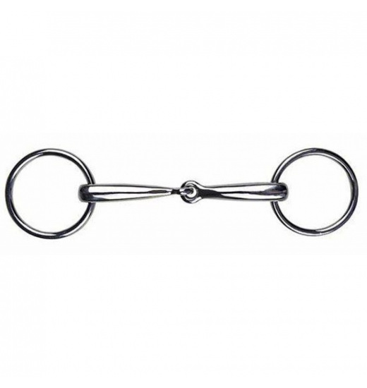 HKM LOOSE RING SNAFFLE STAINLESS STEEL 14 MM