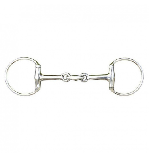 HKM EGGBUTT SNAFFLE + LOZENGE 16 MM + STAINLESS STEEL