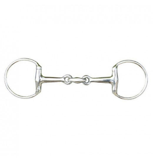 HKM EGGBUTT SNAFFLE + LOZENGE 18 MM + STAINLESS STEEL