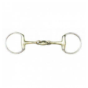 HB Pro Equestrian Jointed Eggbutt Snaffle Bit German Silver Oval Link  1056 