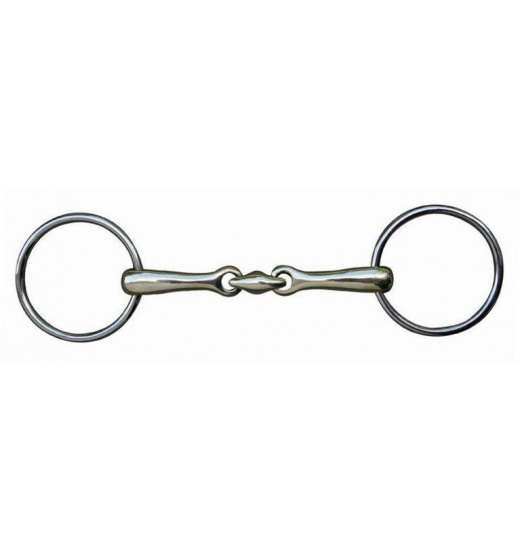 HKM LOOSE RING SNAFFLE + LOZENGE 16MM + STAINLESS STEEL