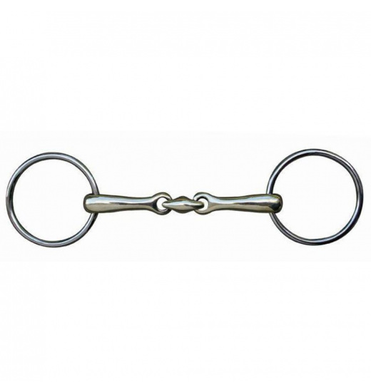 HKM LOOSE RING SNAFFLE + LOZENGE 20MM +STAINLESS STEEL