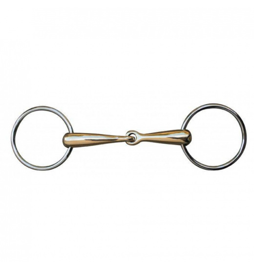 HKM LOOSE RING SNAFFLE 16 MM WITH ARGENTAN COATING
