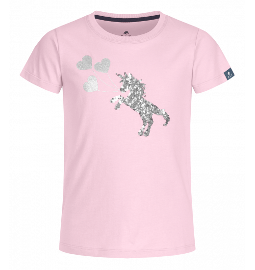 ELT FLORA LUCKY KIDS' EQUESTRIAN T-SHIRT PINK