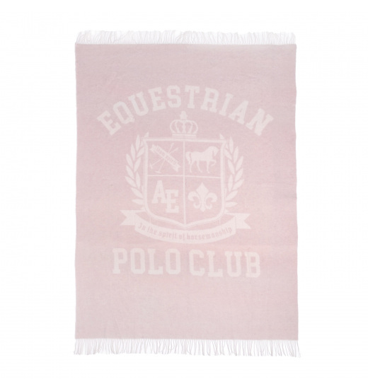 ADAMSBRO EQUESTRIAN POLO CLUB REITDECKE AUS MERINO WOLLE & KASCHMIR PINK