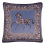 Adamsbro ARABIC HORSE VELVET EQUESTRIAN CUSHION BLUE