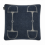 WOOL CASHMERE EQUESTRIAN SQUARED EQUESTRIAN CUSHION NAVY