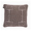 Adamsbro WOOL CASHMERE EQUESTRIAN SQUARED EQUESTRIAN CUSHION BROWN