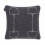 Adamsbro WOOL CASHMERE EQUESTRIAN SQUARED EQUESTRIAN CUSHION GRAPHITE