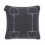 WOOL CASHMERE EQUESTRIAN SQUARED EQUESTRIAN CUSHION GRAPHITE