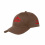 VEREDUS EQUESTRIAN UNISEX BROWN CAP RED