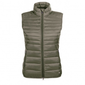 HKM WOMEN'S QUILTED VEST LENA KHAKI
