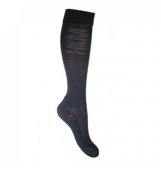 HKM RIDING SOCKS SILICONE BLACK