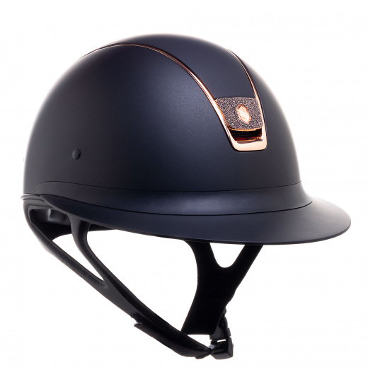 Samshield MISS SHIELD SHADOWMATT / CRYSTAL FABRIC ROSE GOLD BLASON / ROSE GOLD CHROME / MARINEBLAUER HELM